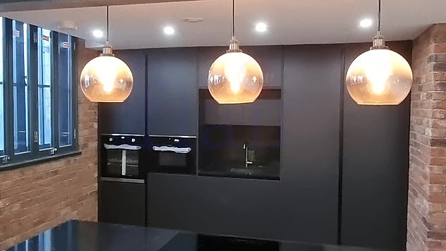All-Black Bespoke Kitchen Design with Island: The Perfect Blend of Style and Functionality